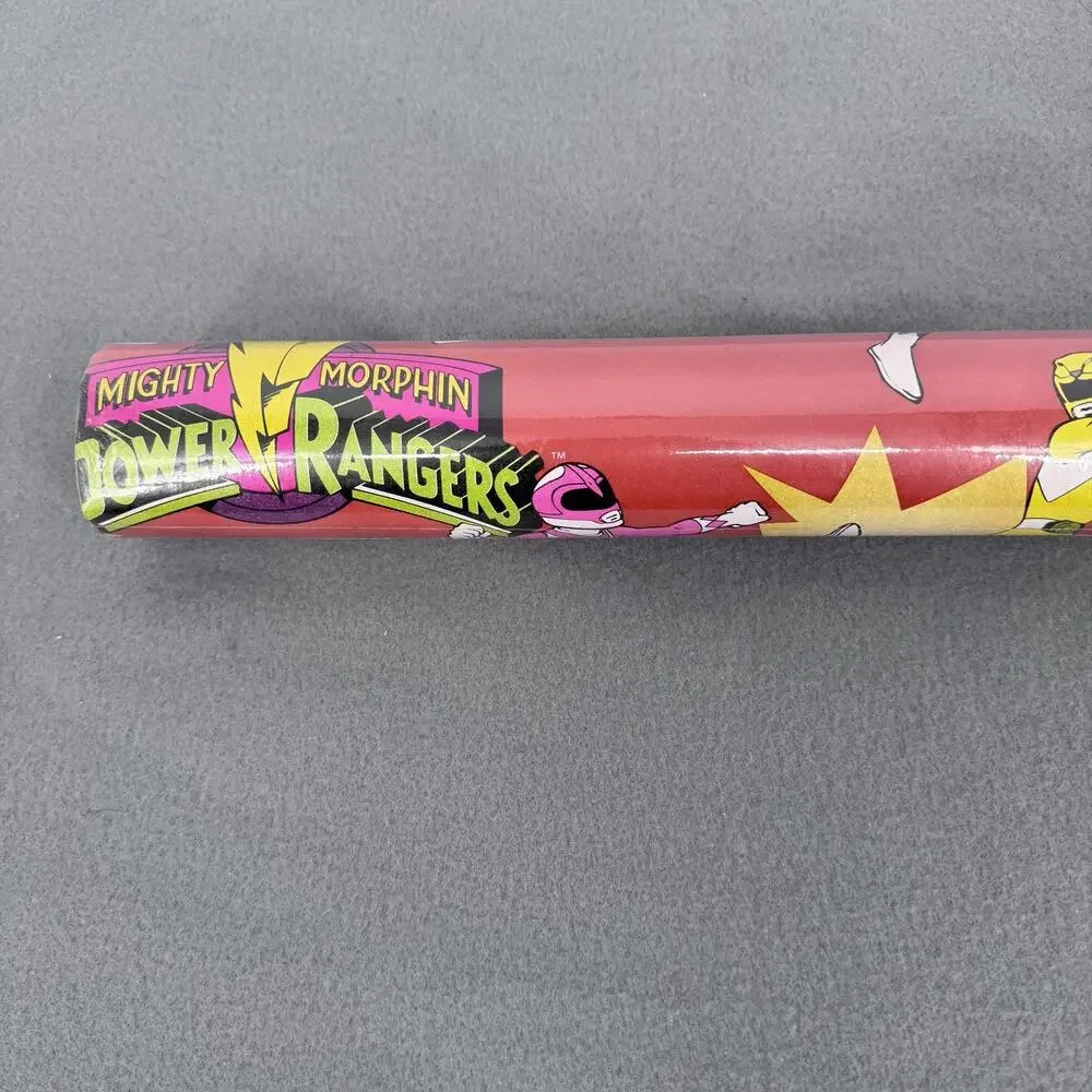 1994‎ Hallmark Mighty Morphin Power Rangers Gift Wrap Paper NOS Sealed Wrapping